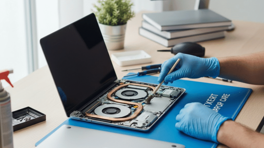 technician repair laptop